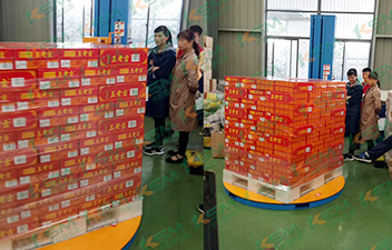 王老吉飲料行業(yè)纏繞包裝機案例